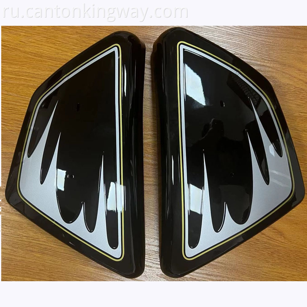 Motorcycle Fuel Tank Side Cover Abs Black Silver Fit For Gn125 S